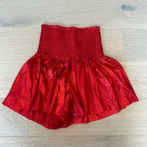 QUEEN OF SPARKLES red shorts